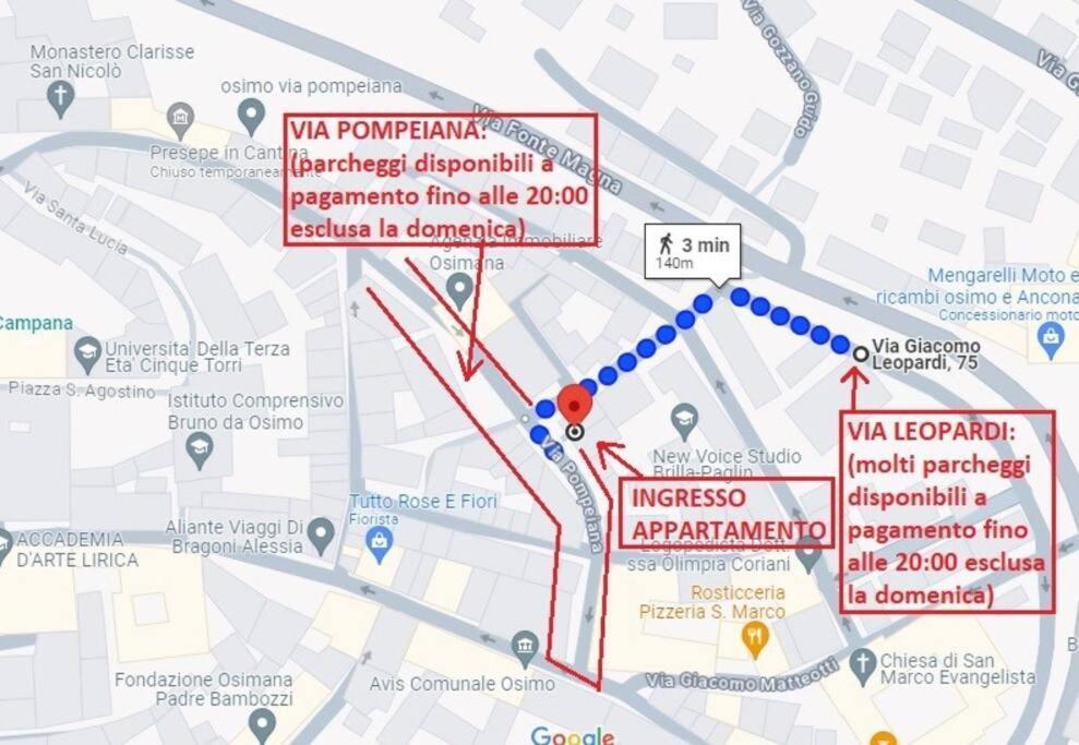 Appartamento Osimo Nel Cuore Del Centro, Free Wi-Fi E Netflix Esterno foto