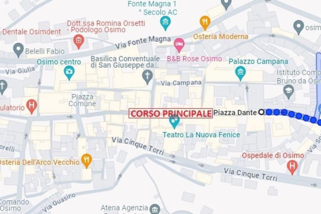Appartamento Osimo Nel Cuore Del Centro, Free Wi-Fi E Netflix Esterno foto